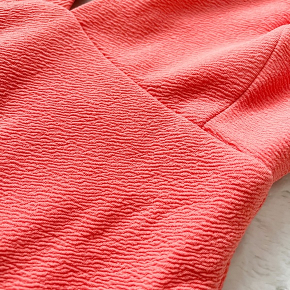 RUBBER DUCKY Productions Open Back Textured Coral Mini Dress - Picture 5 of 11